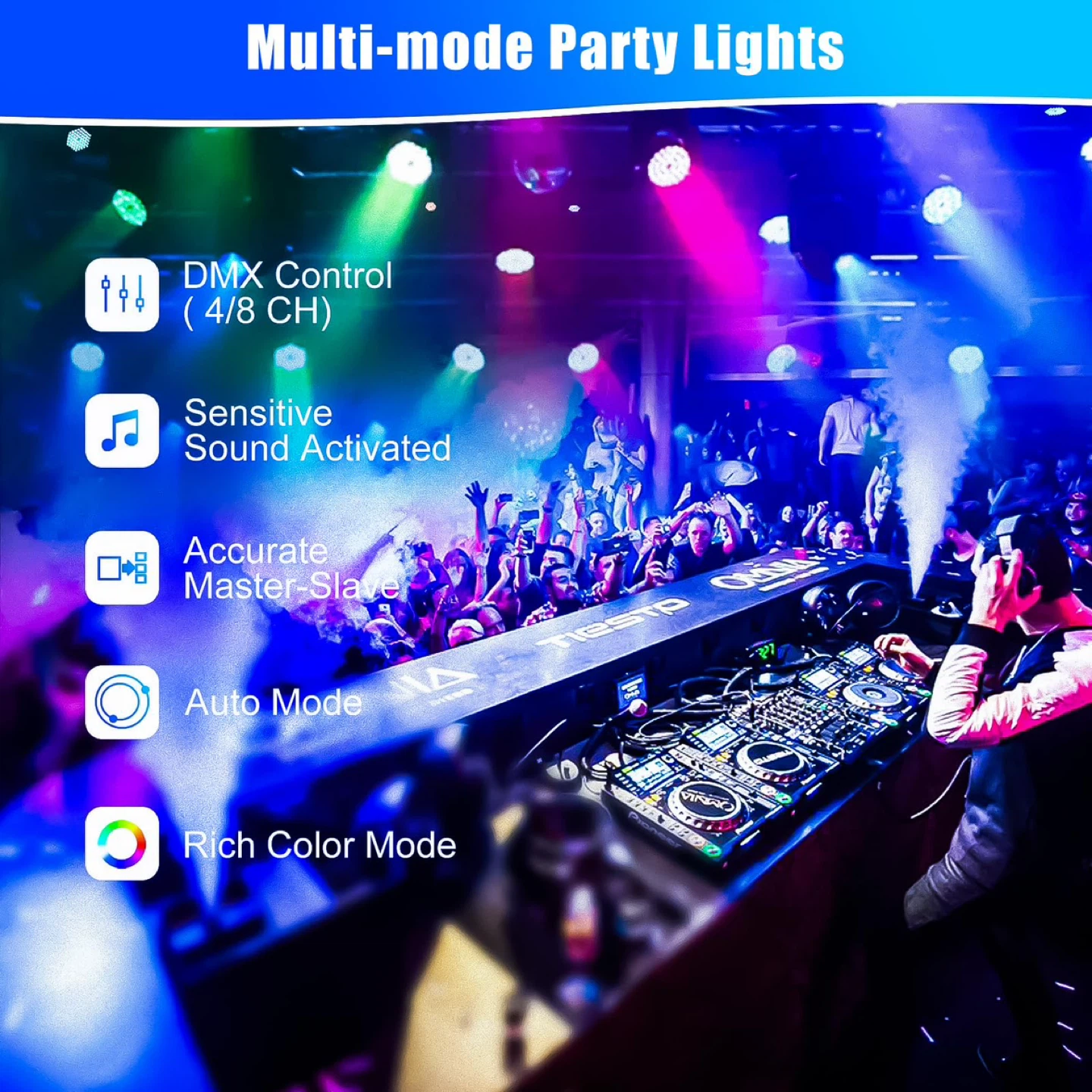 Big Dipper LED Stage Lights Par Lights-4pcs - photo 2