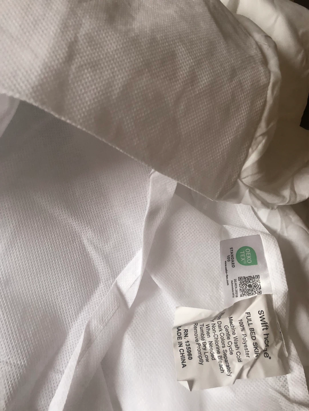 Swift Home white Full Bed Skirt OEKO TEX 65x42 - photo 2