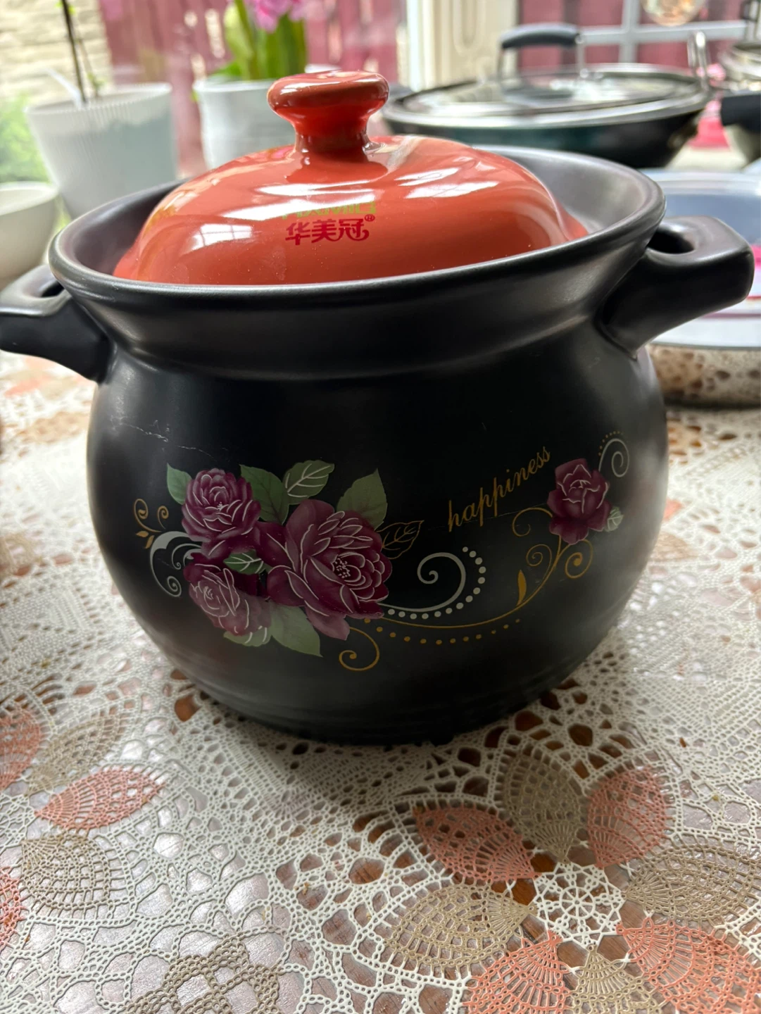Ceramic Stock Pot with Lid - photo 3