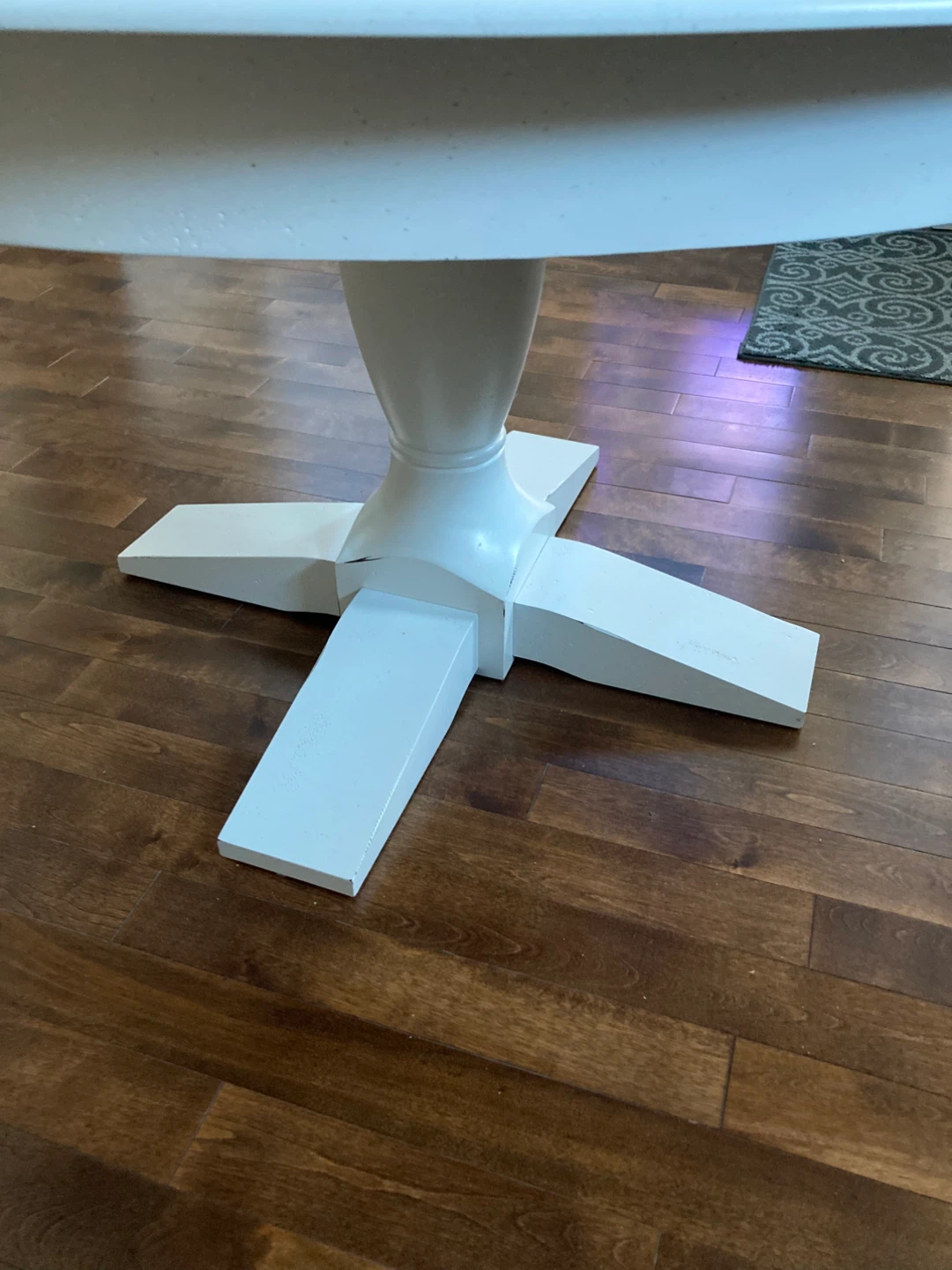 White Pedestal Dining Table