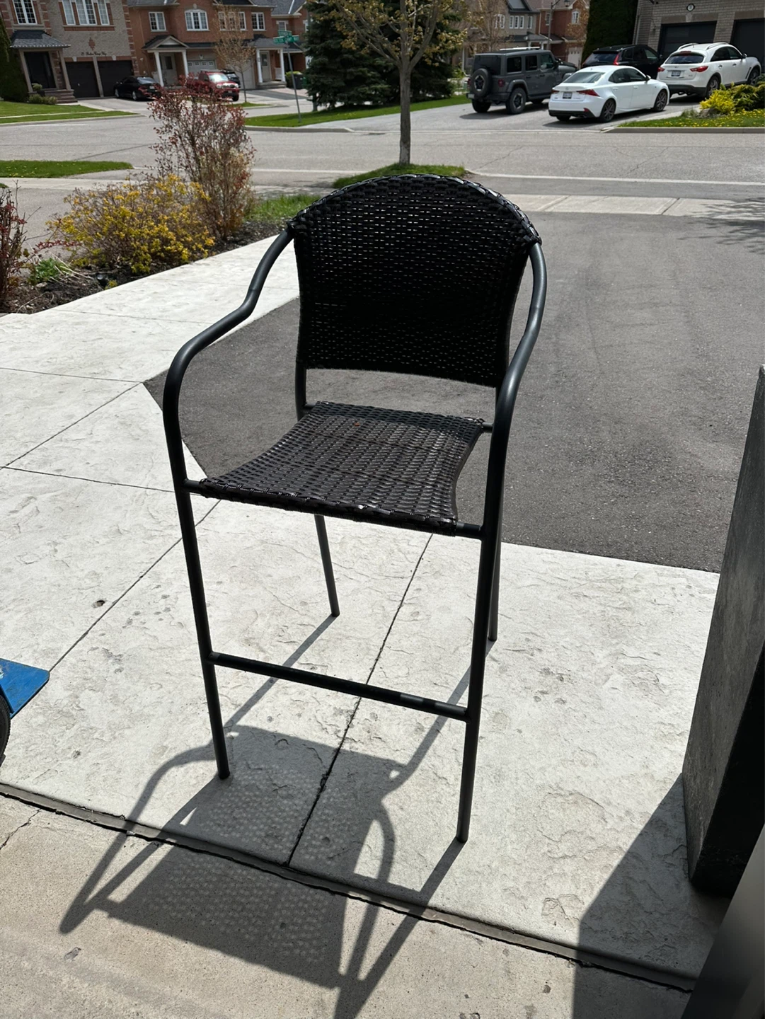 Wicker Bar stool.