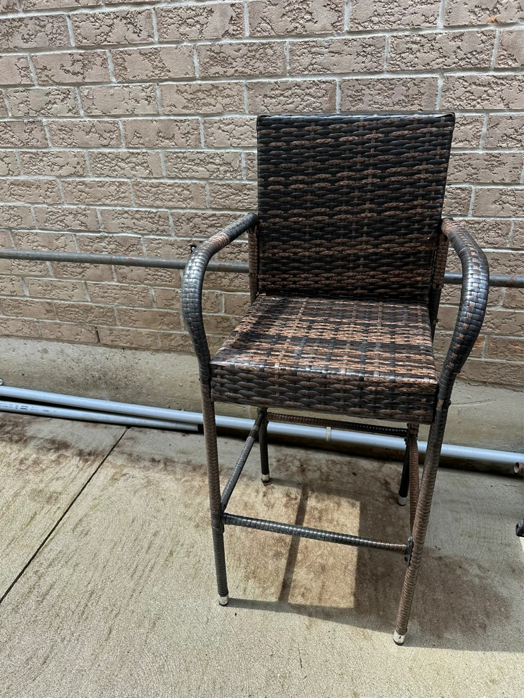 Wicker Bar stool. - photo 2