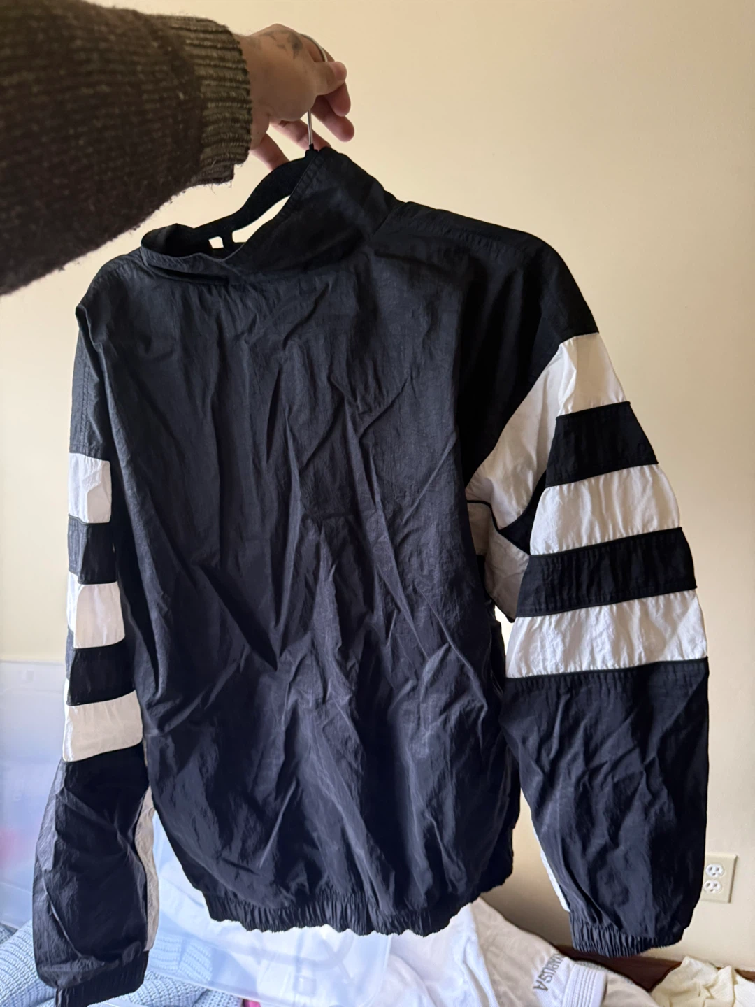 Adidas Windbreaker Jacket Black White - photo 2