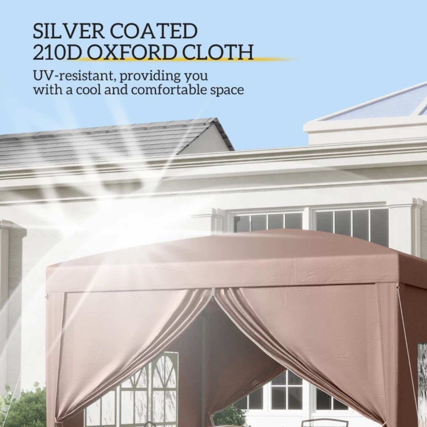 Outsunny 10x10ft Folding Tent Gazebo Pop Up - photo 3