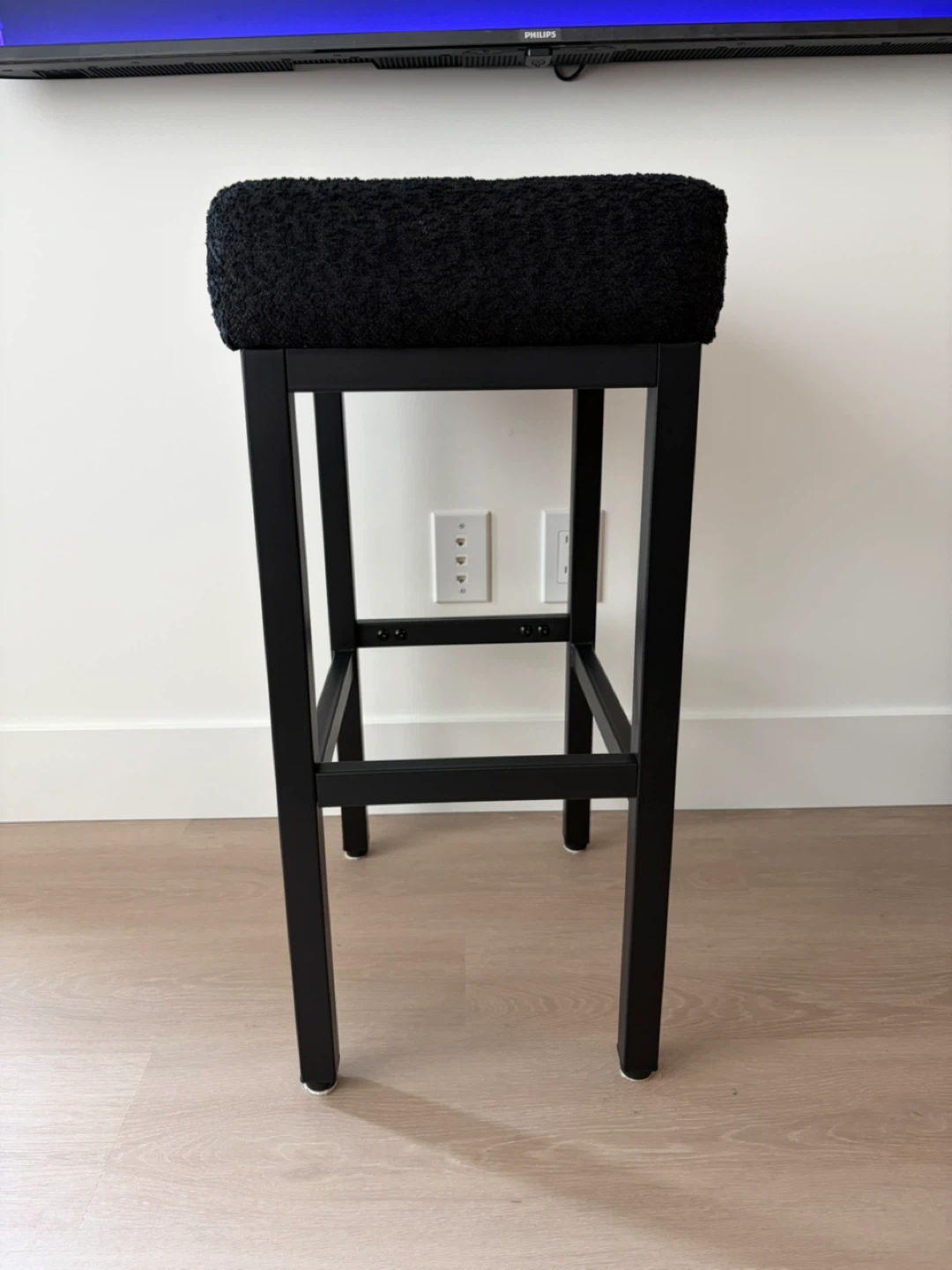 Set of 3 Black Bar Stools - photo 4