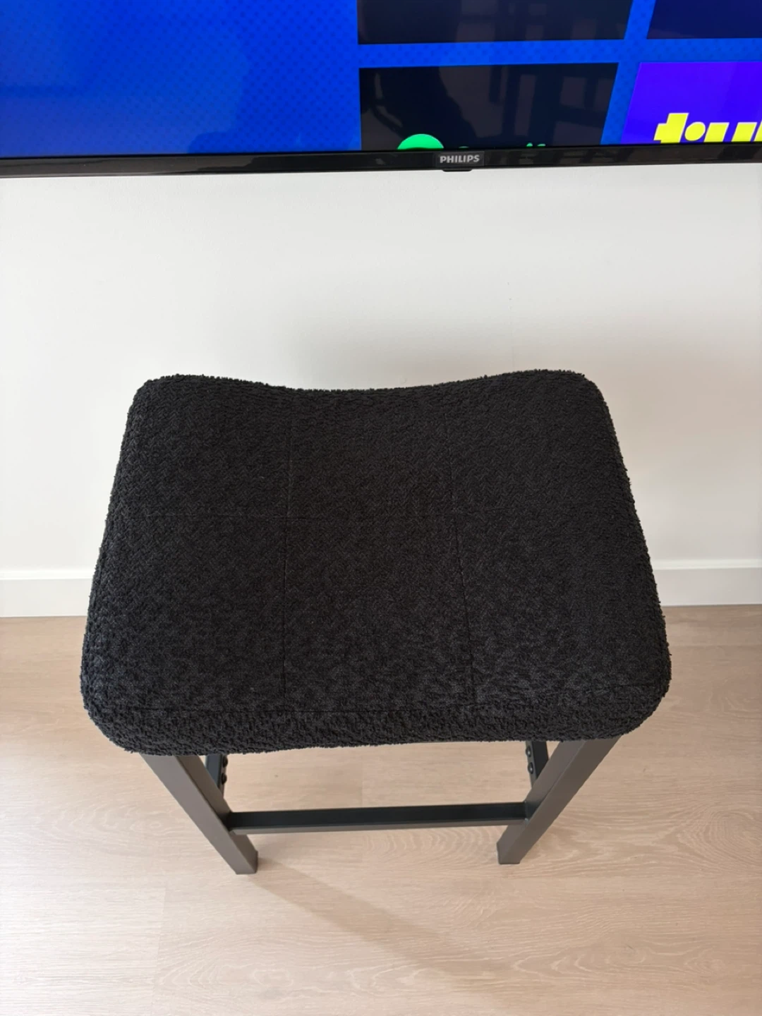 Set of 3 Black Bar Stools - photo 3