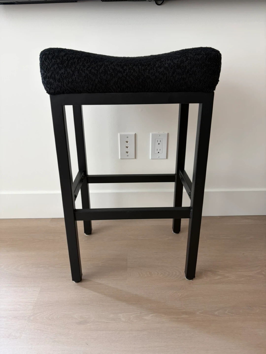Set of 3 Black Bar Stools - photo 2