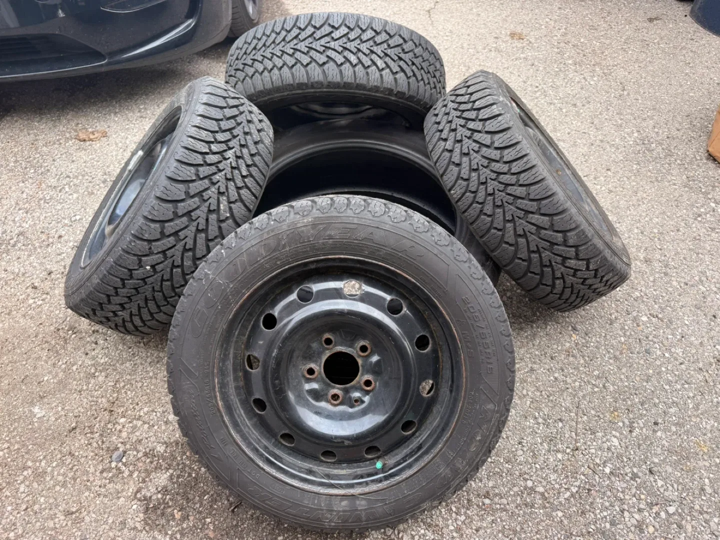 Good Year Winter Tires ON RIMS