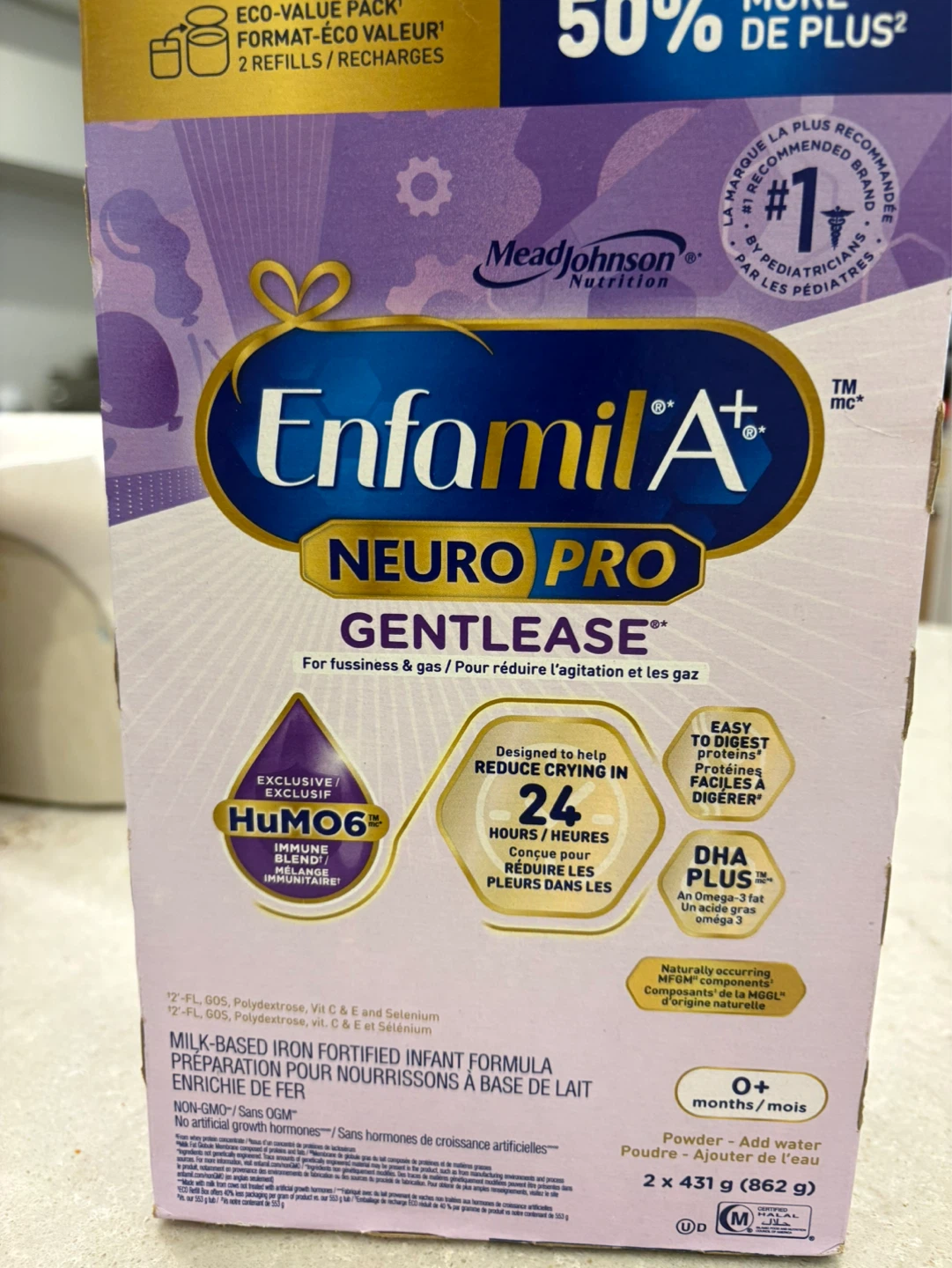 Enfamil A+ Neuro Pro Gentlease Infant Formula 2 x 431g