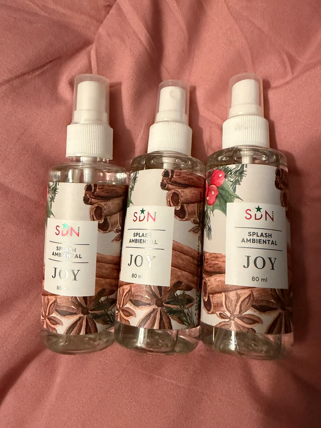 SDN Joy Splash Ambiental Air Freshener Spray - 3 x 80ml