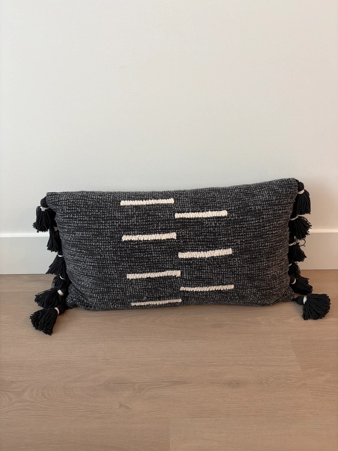 Decorative Lumbar Pillow with Tassels