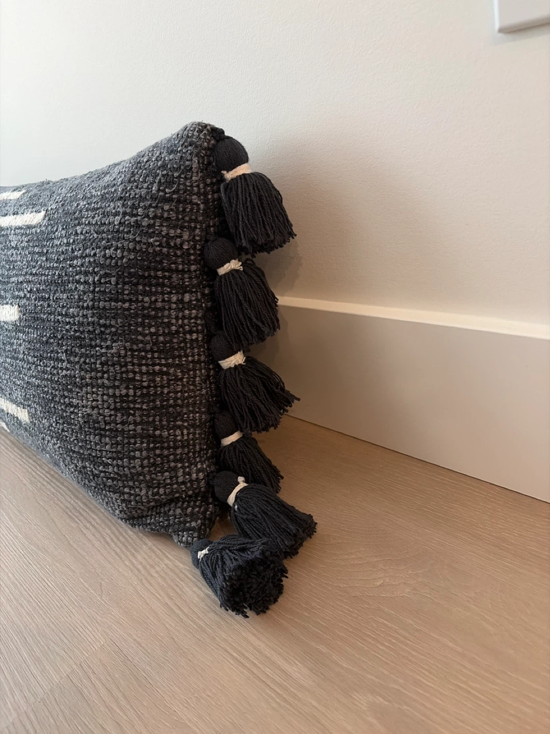 Decorative Lumbar Pillow with Tassels - photo 3