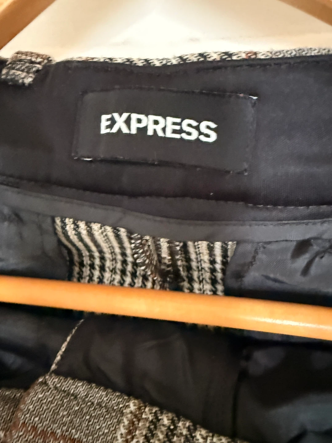 Express Plaid Pants Women's Slacks - photo 3