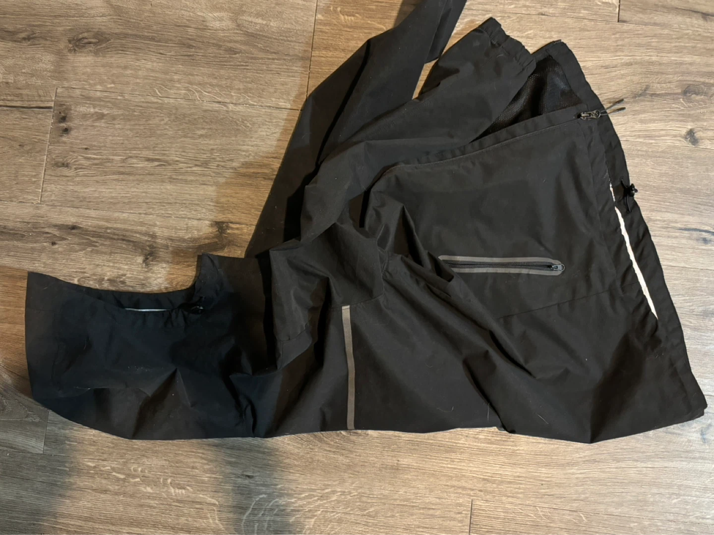 Old Navy Active Black Hooded Rain Jacket Size P