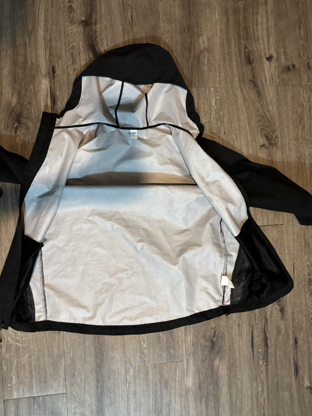 Old Navy Active Black Hooded Rain Jacket Size P - photo 3
