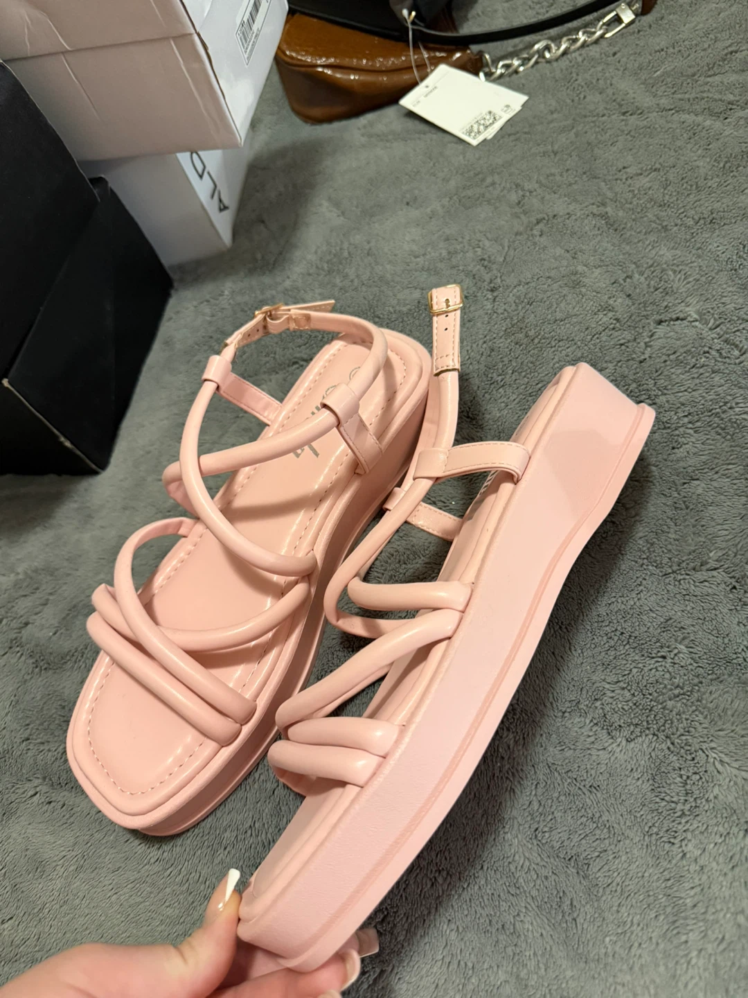 Pink Platform Sandals - Size 8.5 - photo 3