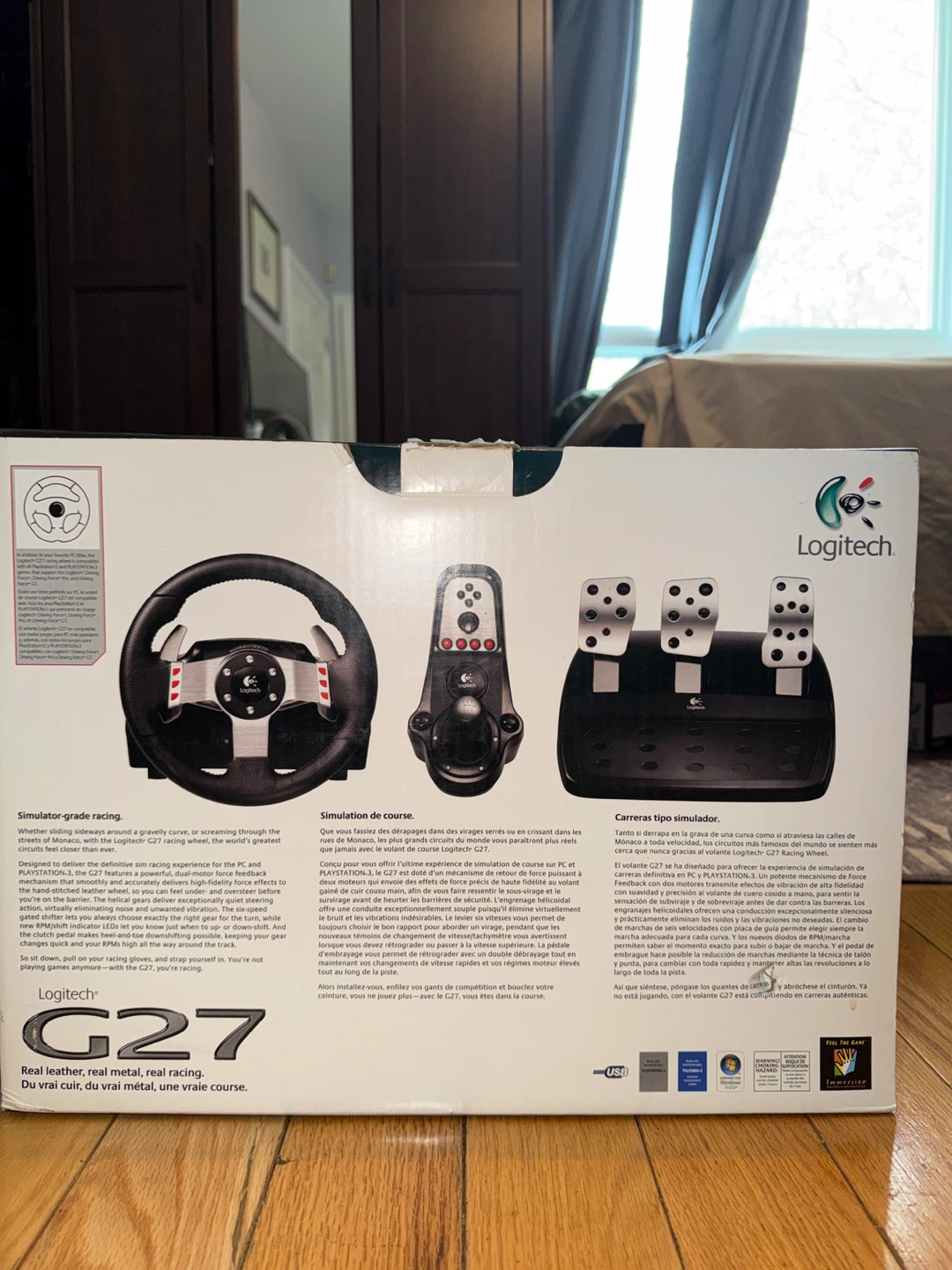 Logitech G27 Racing Wheel with Pedals and Shifter