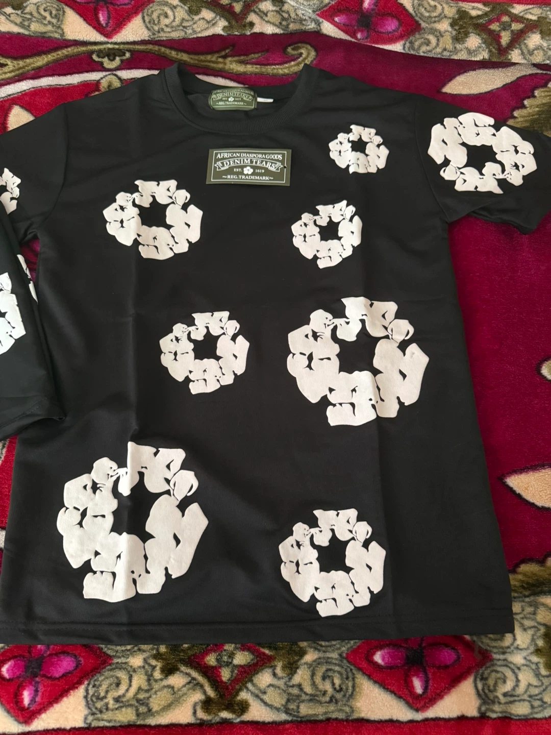Denim Tears Black T-Shirt and Shorts Set