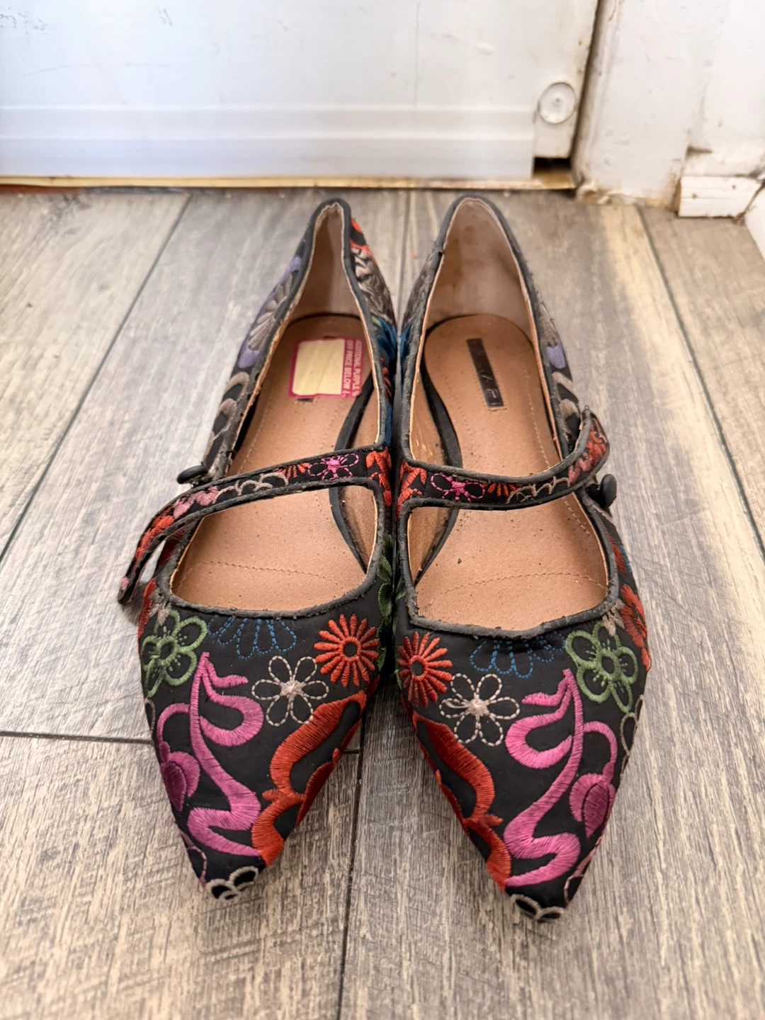 Tahari Women's Embroidered Flats