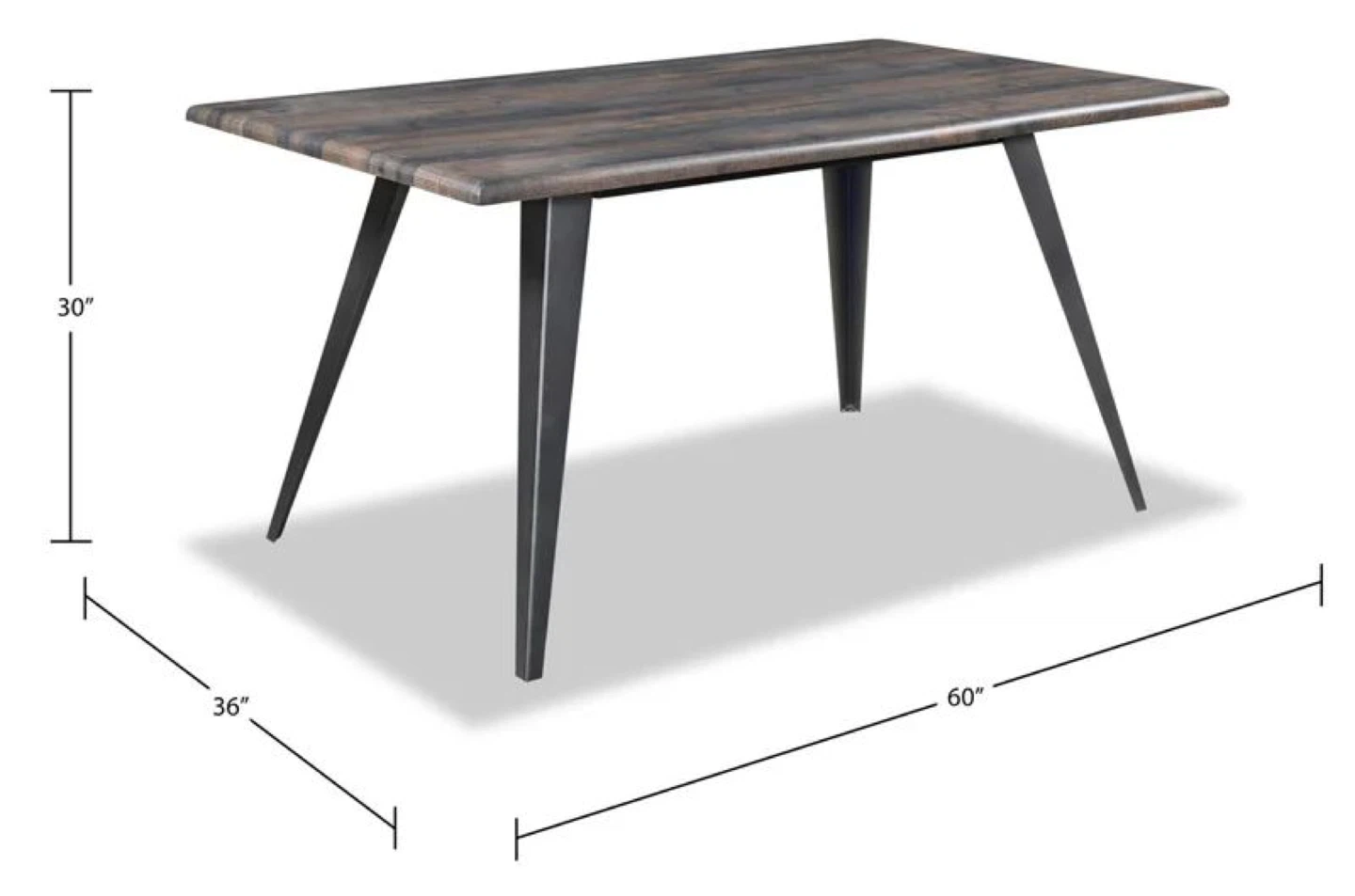 Dark Wood Dining Table