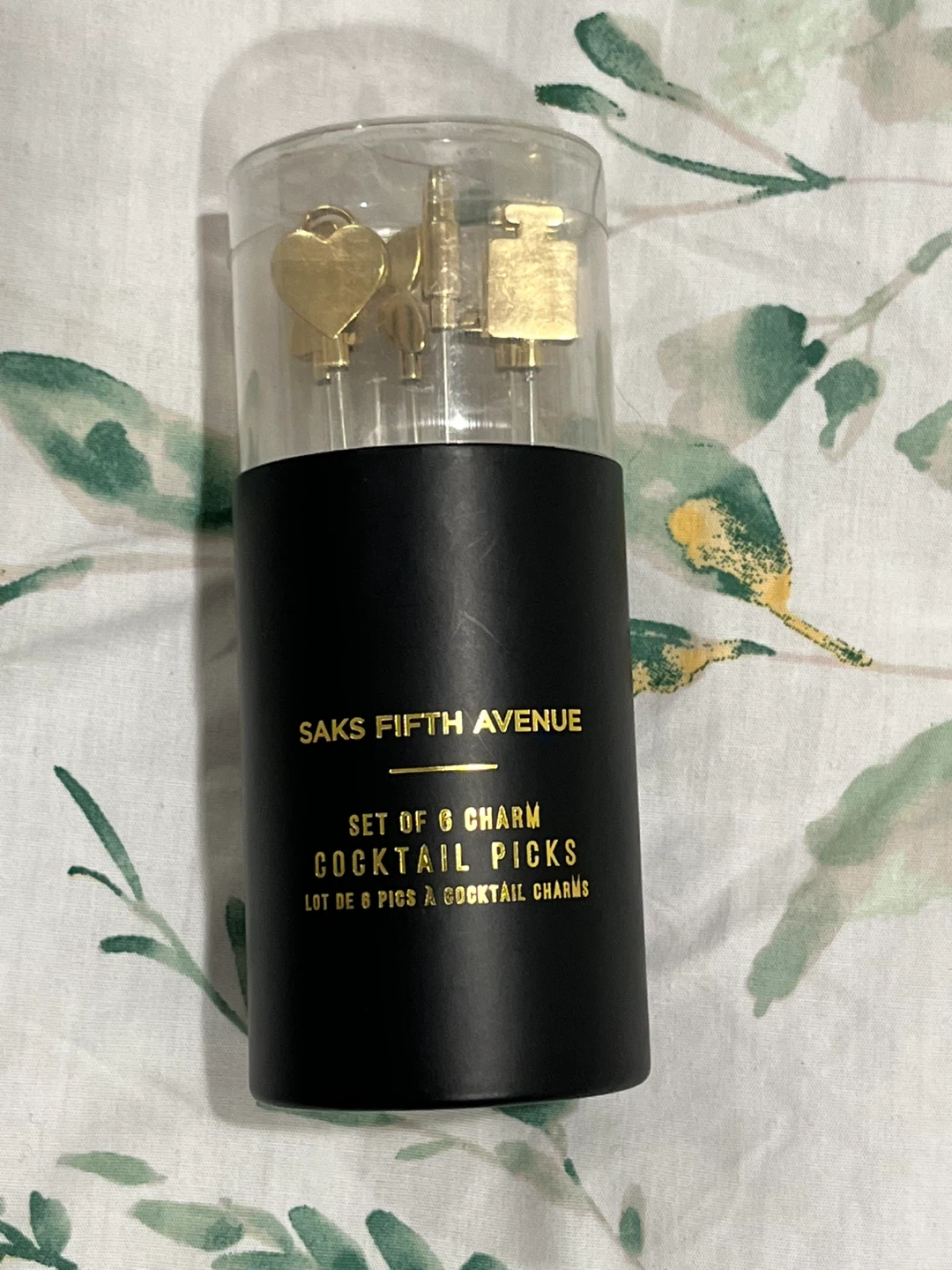 Saks Fifth Avenue Set of 6 Charm Cocktail Picks