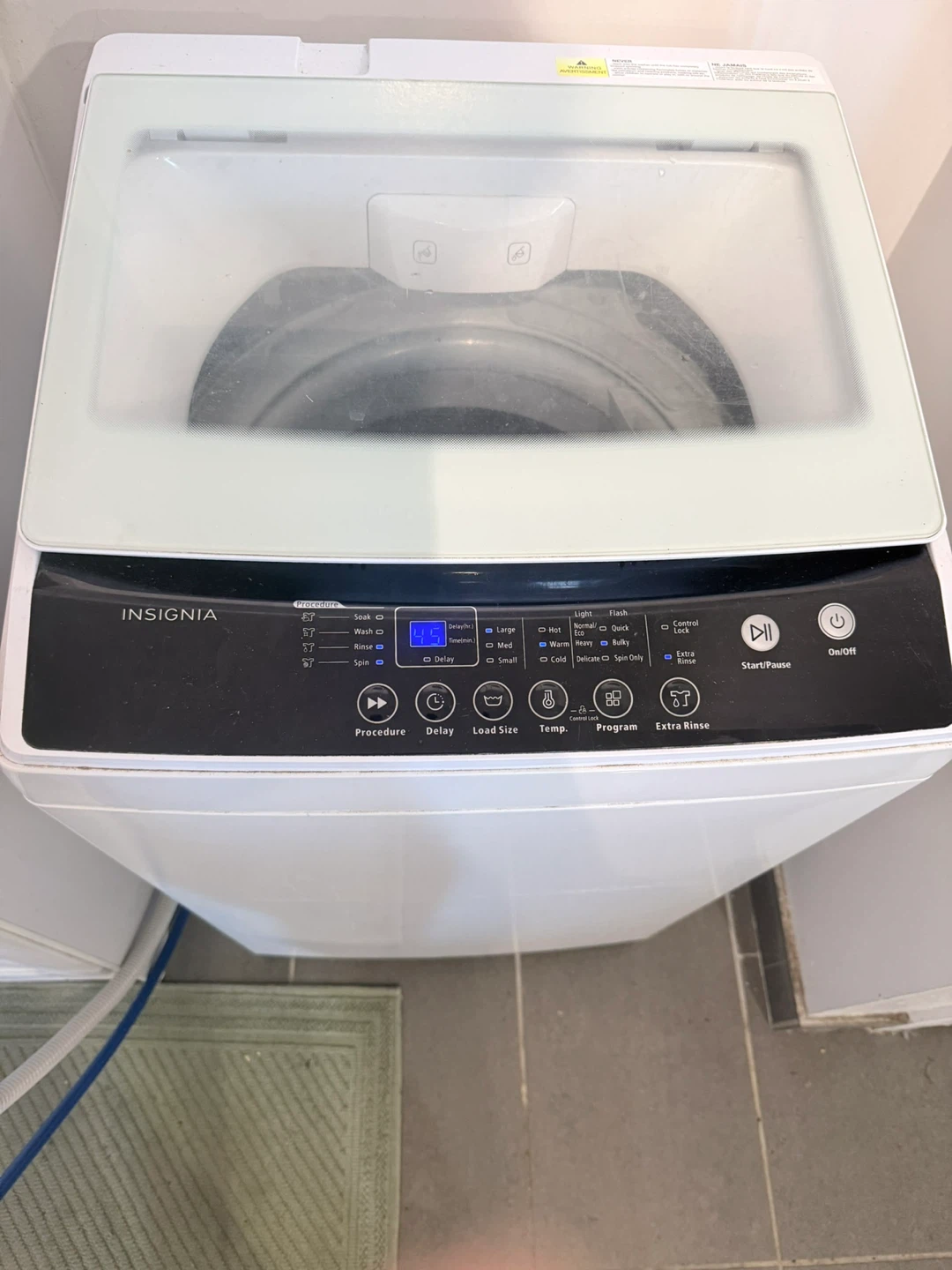 Insignia White Top Load Washing Machine - photo 3