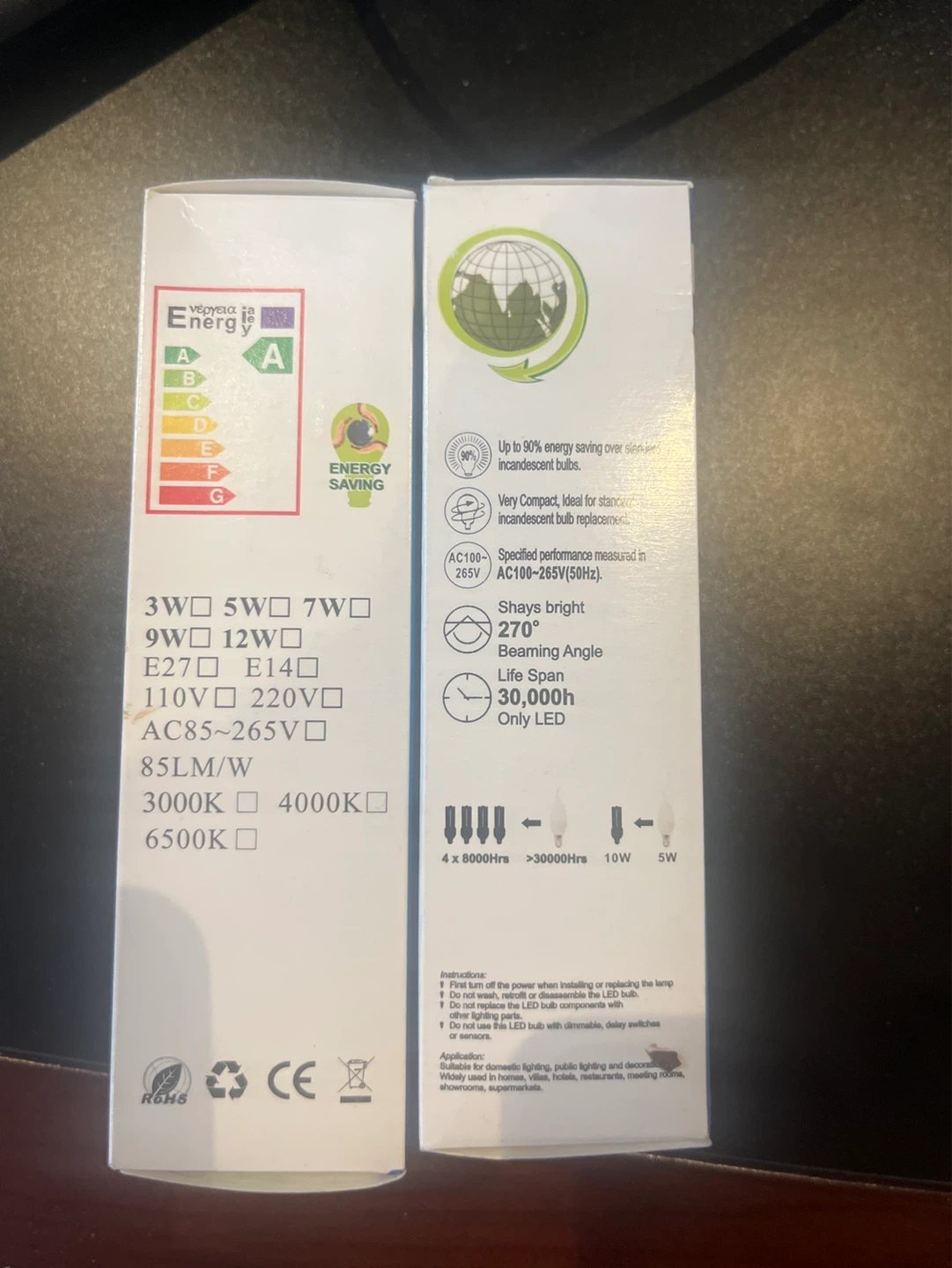 High Lumen LED Candle Light Bulbs (2 Pack) - photo 2