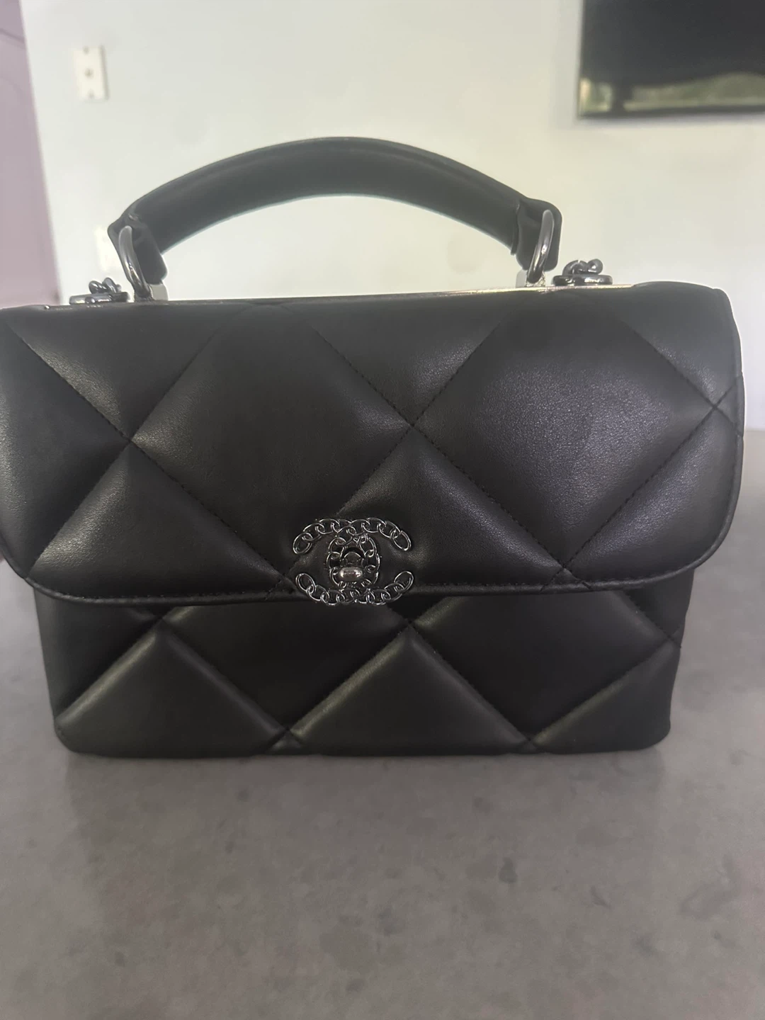 Black Quilted Handbag
