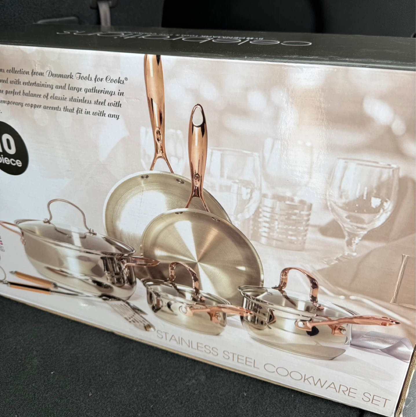 Denmark Tools for Cooks 10-Piece Stainless Steel Cookware Set