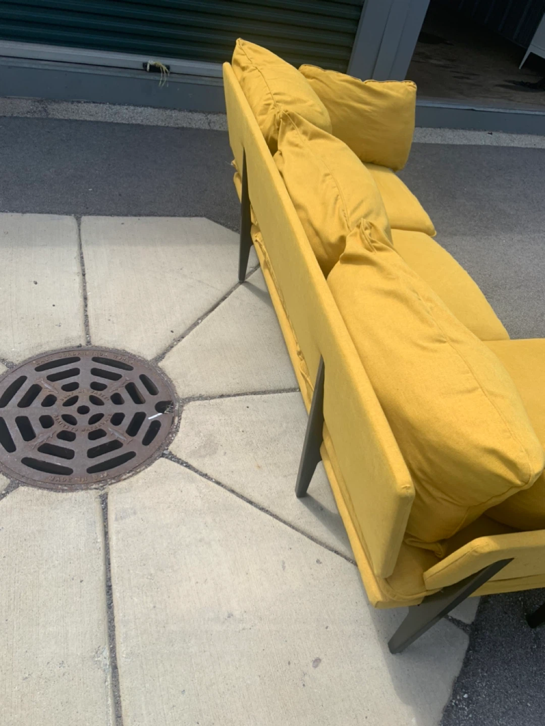Yellow Sectional Sofa - photo 4