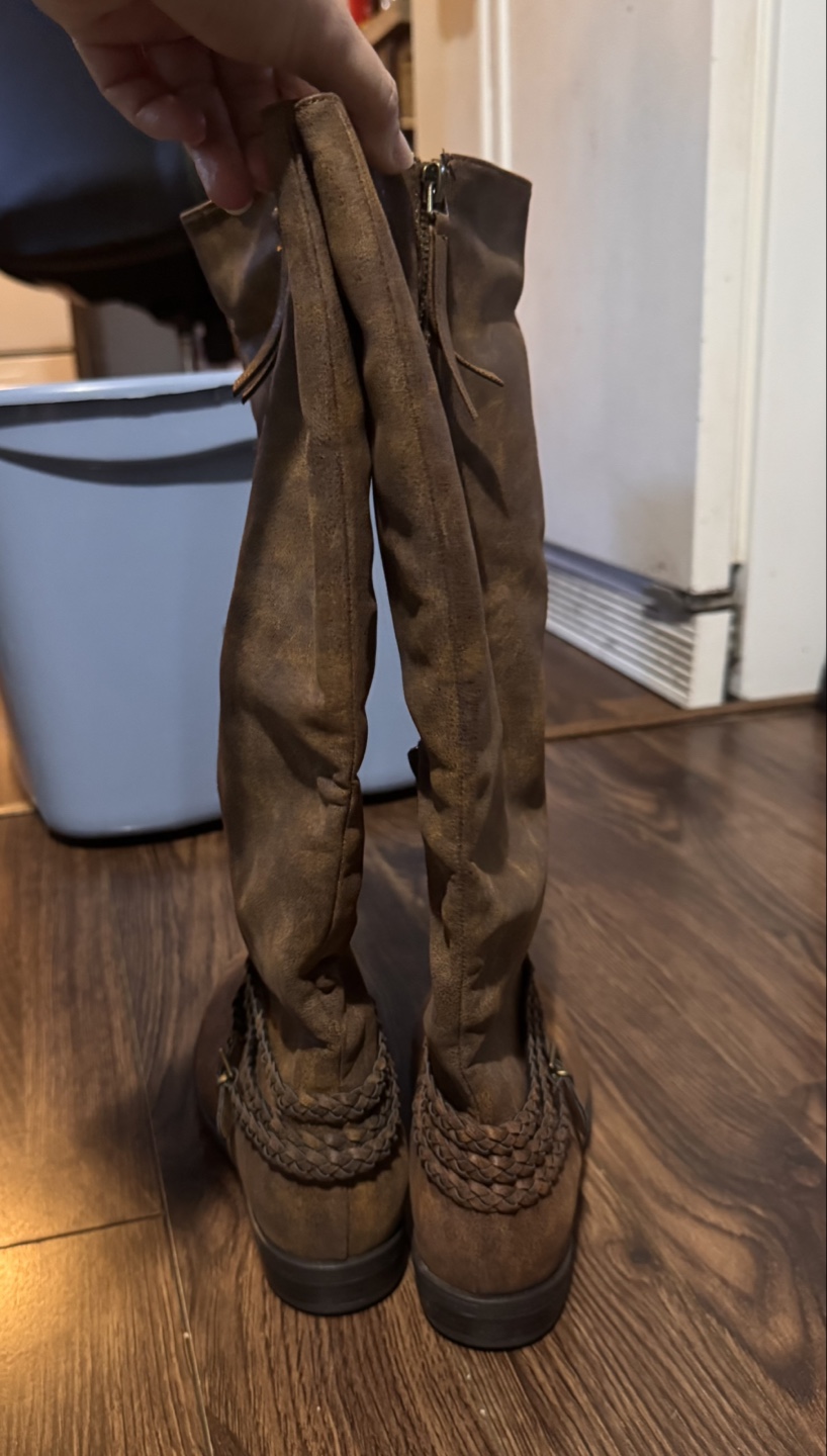 Rampage Inessa Brown Faux Leather Knee-High Boots Size 6.5M - photo 2
