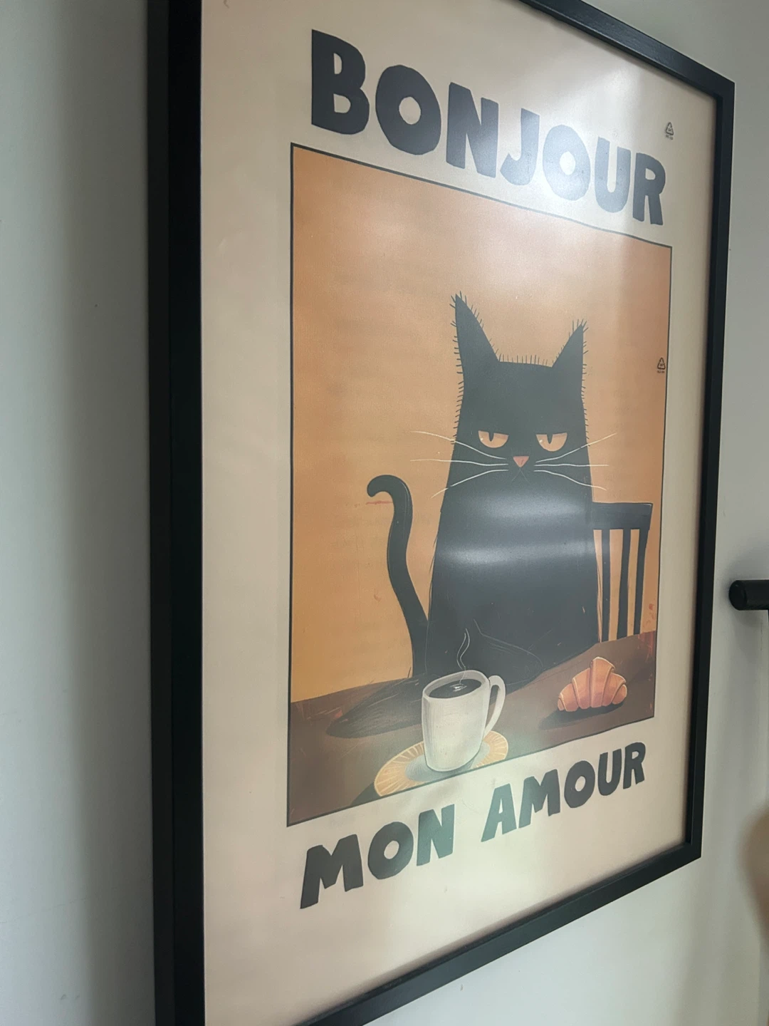 Framed "Bonjour Mon Amour" Print - photo 2