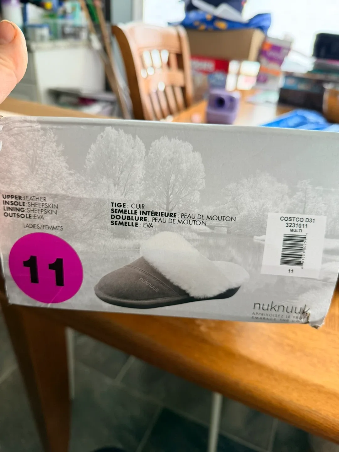 Nuknuuk Women's Sheepskin Lined Slippers - Size 11 new with tags - photo 2