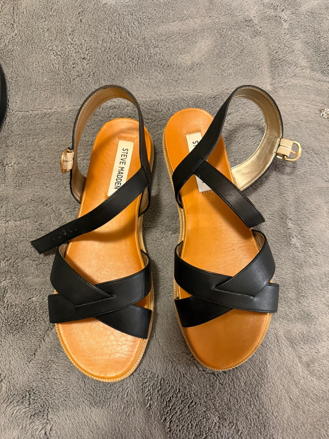 Steve Madden Black Strappy Sandals - photo 2