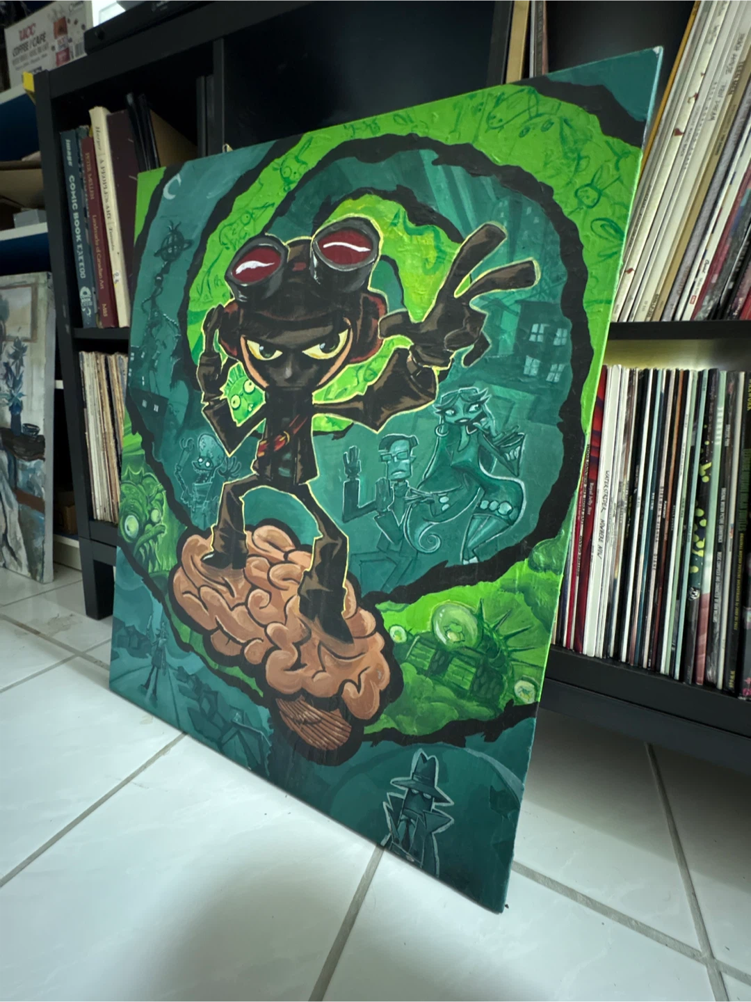 Psychonauts large Original Acrylic Painting