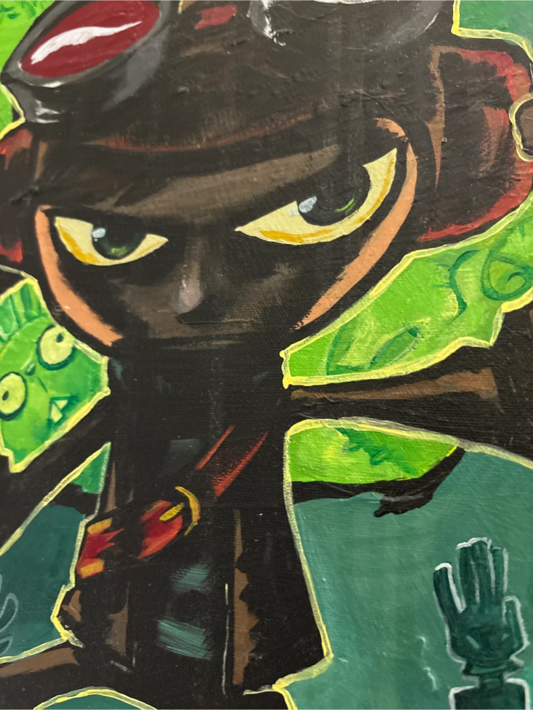 Psychonauts large Original Acrylic Painting - photo 2
