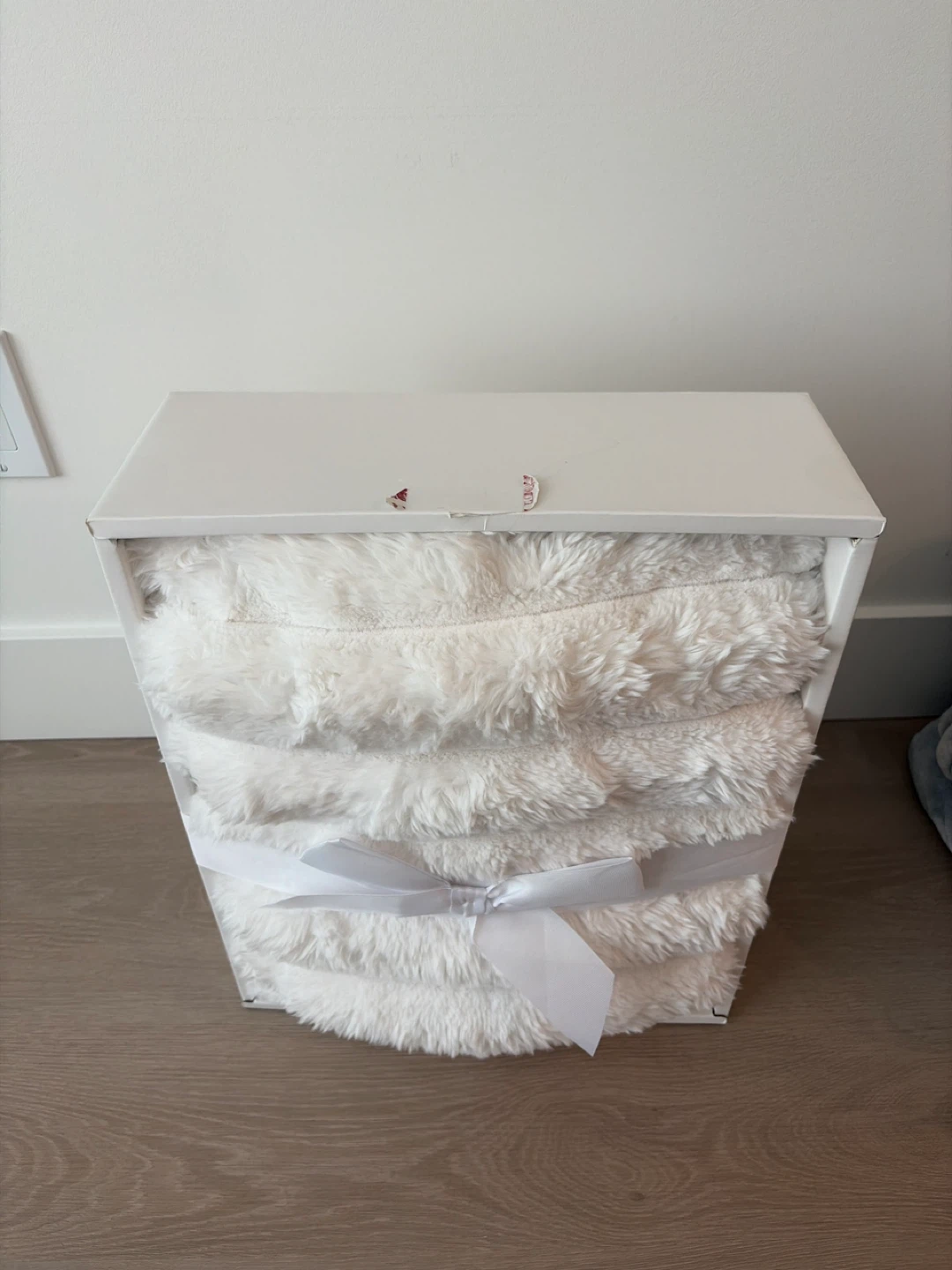 Plush Throw Blanket - Cream