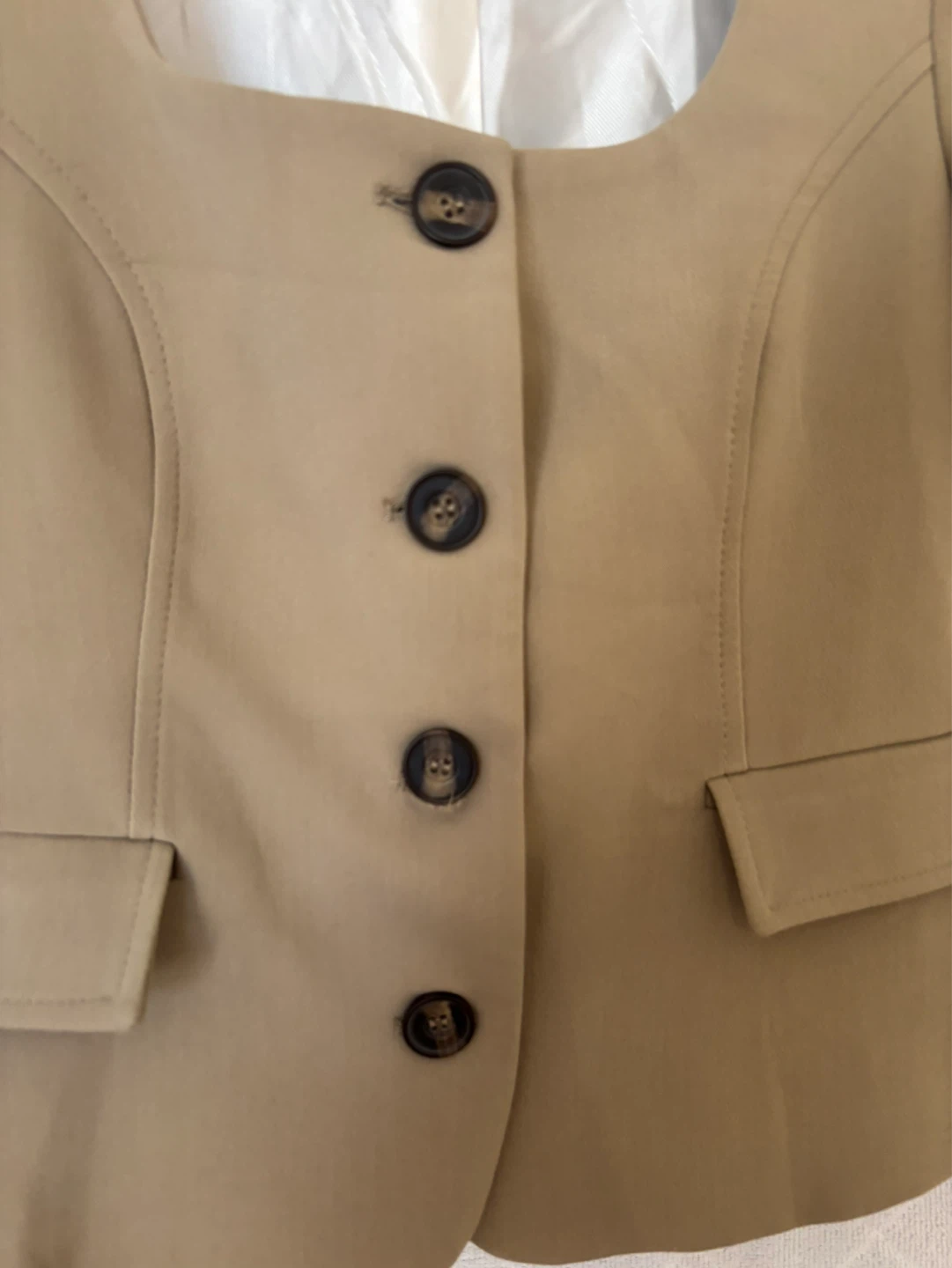 Zara Brown Short Sleeve Blazer - photo 4