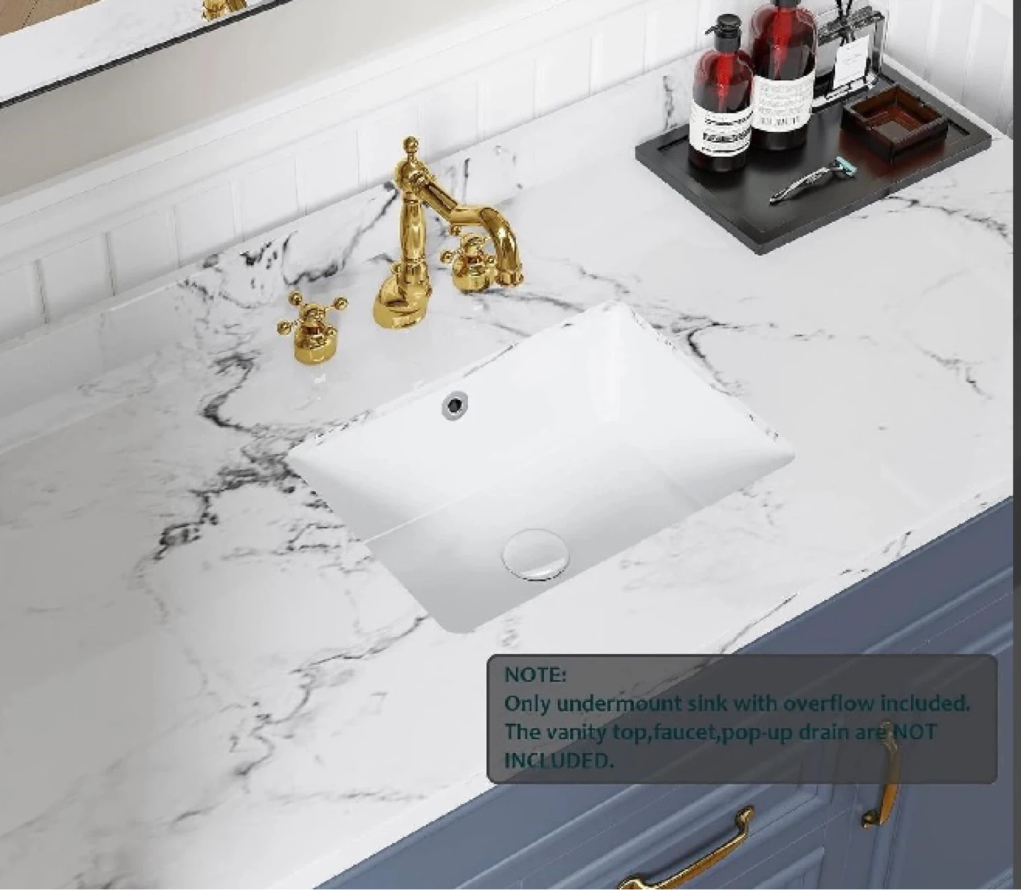 Undermount Sink with Overflow - Item 1806 - photo 2