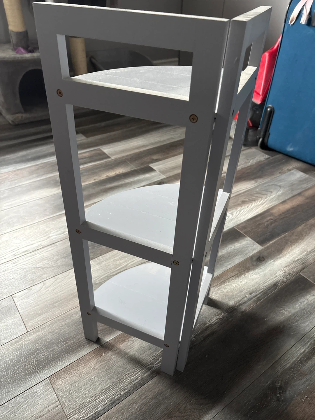 Three tier grey corner shelf - photo 3