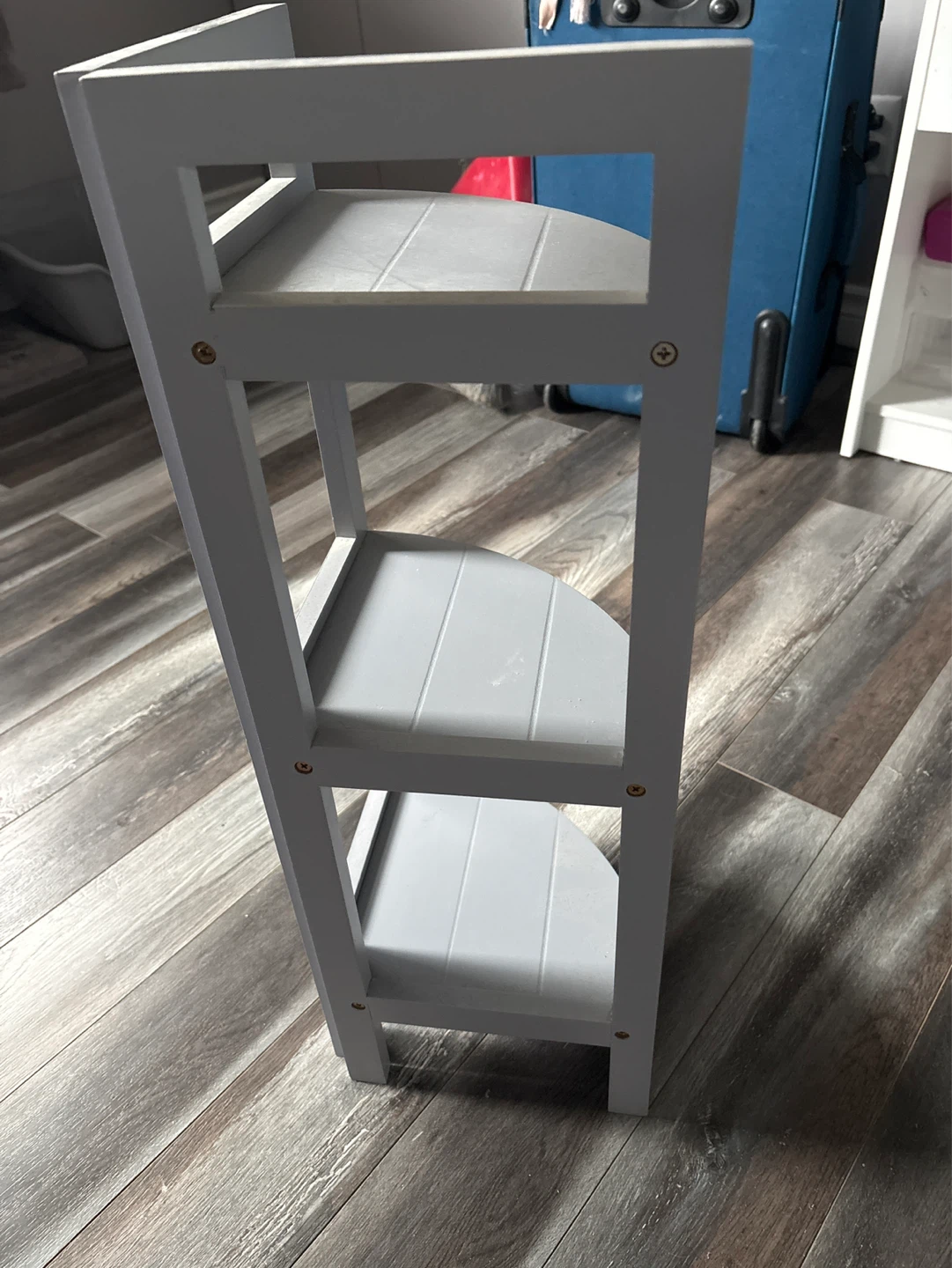 Three tier grey corner shelf - photo 2
