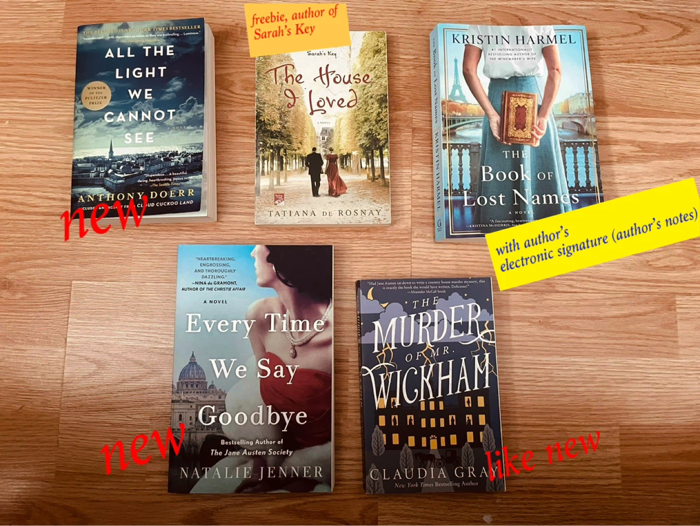Bundle of 5 novels
