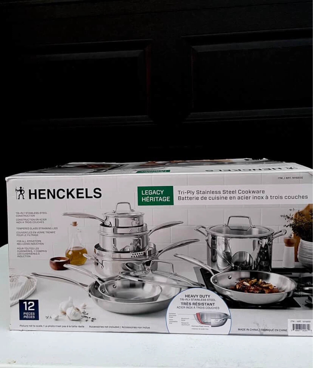 Henckels Legacy Heritage 12-Piece Tri-Ply Stainless Steel Set
