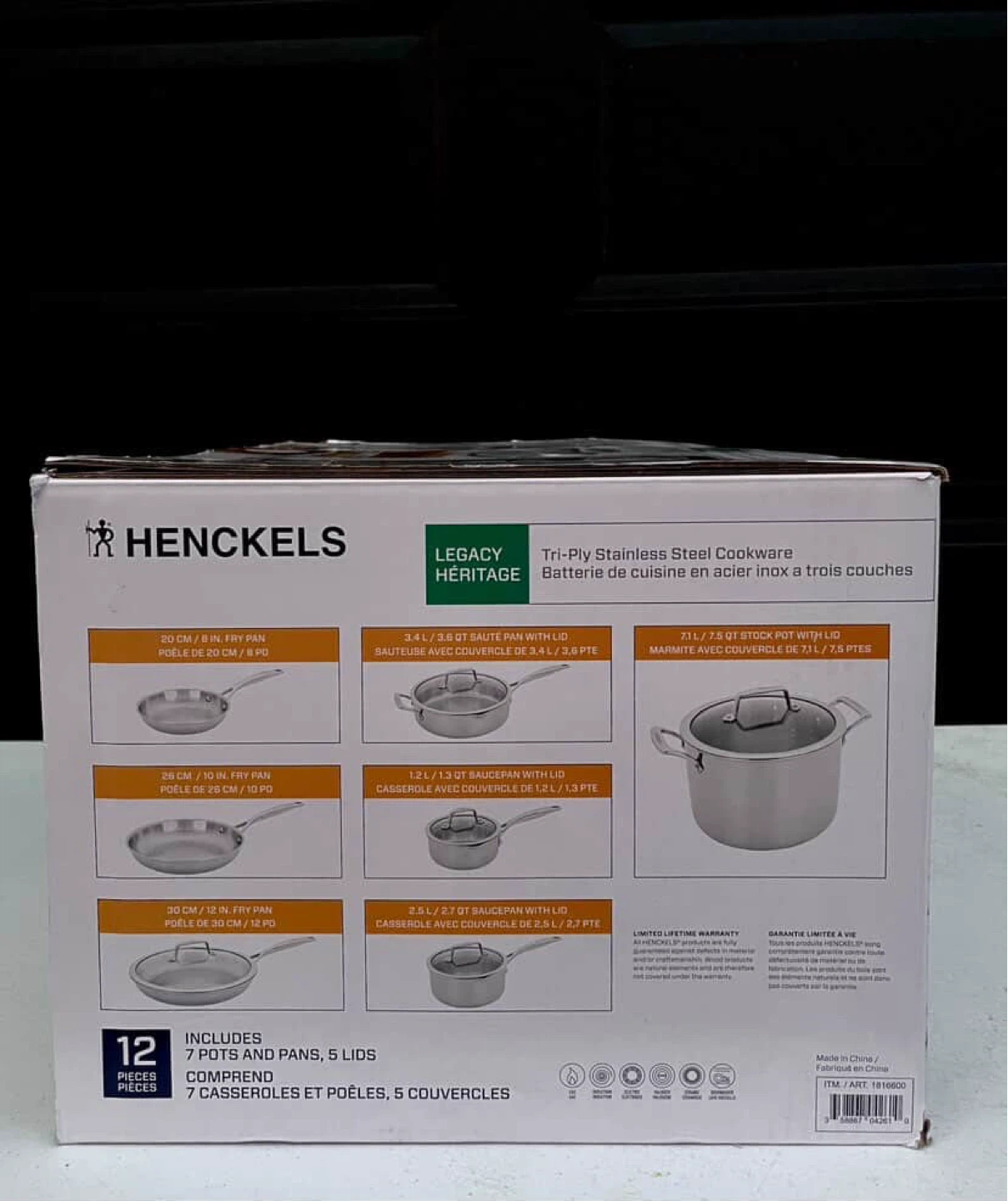 Henckels Legacy Heritage 12-Piece Tri-Ply Stainless Steel Set - photo 3