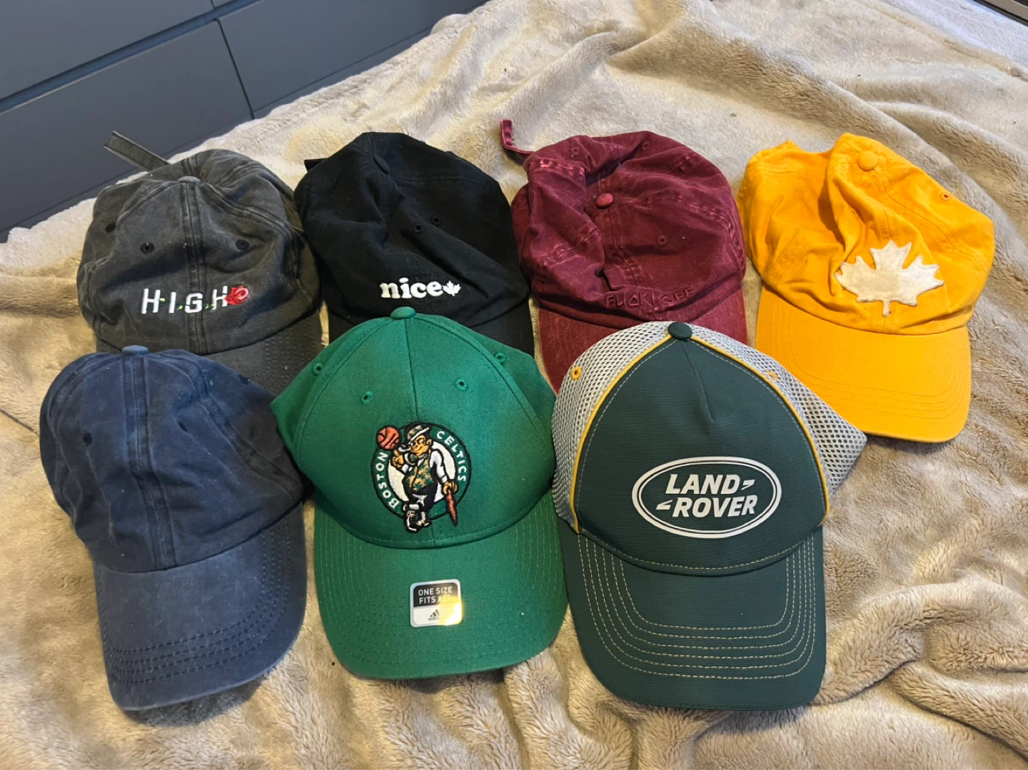 Lot of 8 Baseball Caps