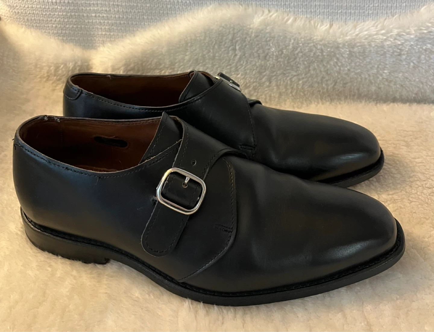 Allen Edmonds Boston Strap Shoes Leather Size 9.5 - photo 5