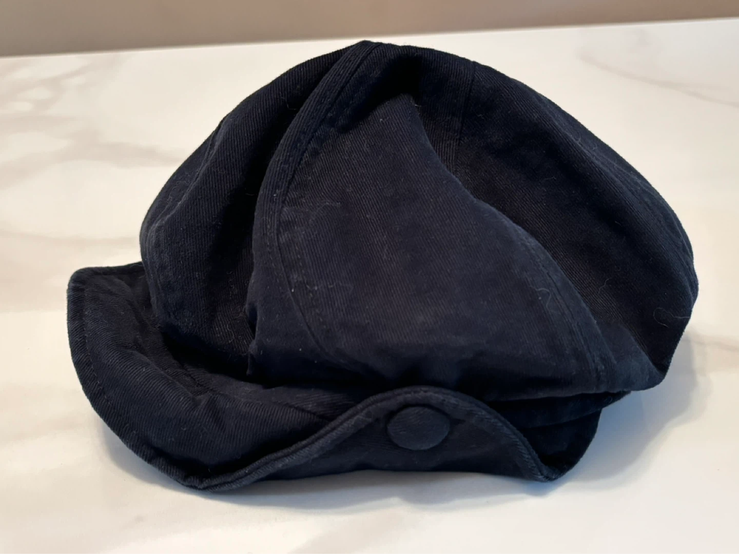 Black Newsboy Cap