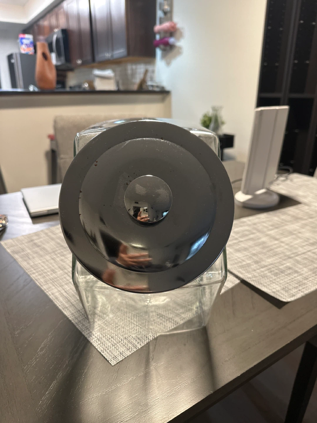 Glass Canister with Metal Lid
