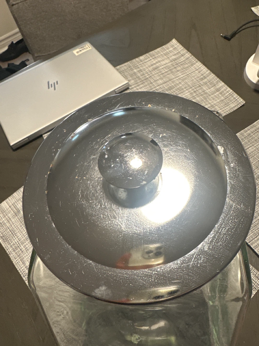 Glass Canister with Metal Lid - photo 4