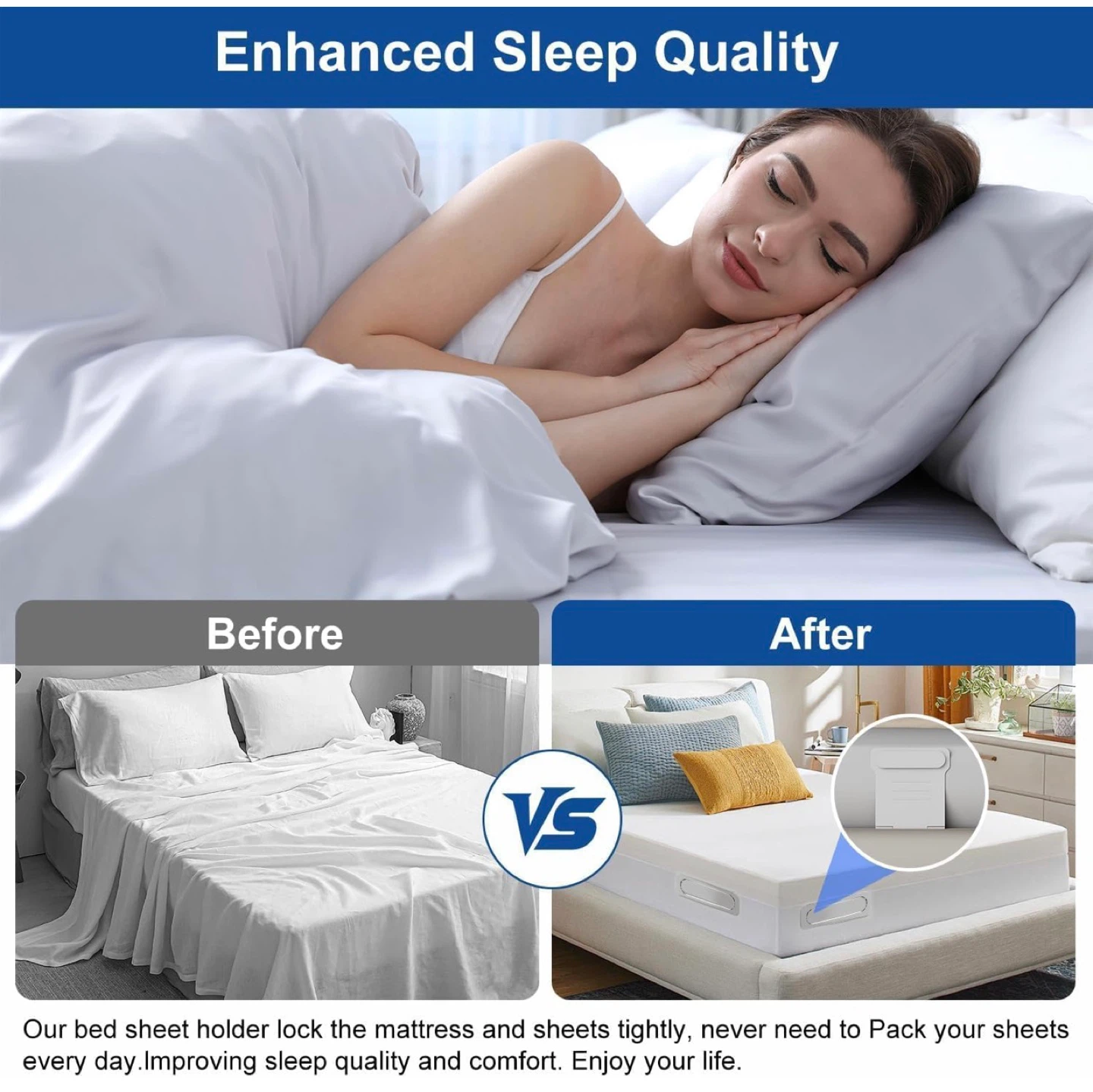 Lock Sheet Holders - Keep Bed Sheets Tight - photo 4